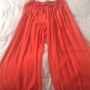 Coral orange pants